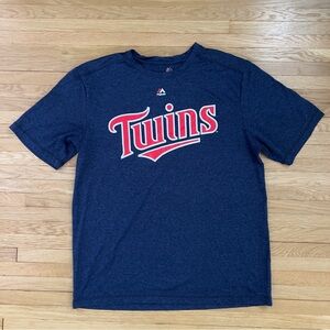 Men’s Minnesota Twins T-shirt, Sz Large, Cool Base/Dri Fit Material, Navy, MLB